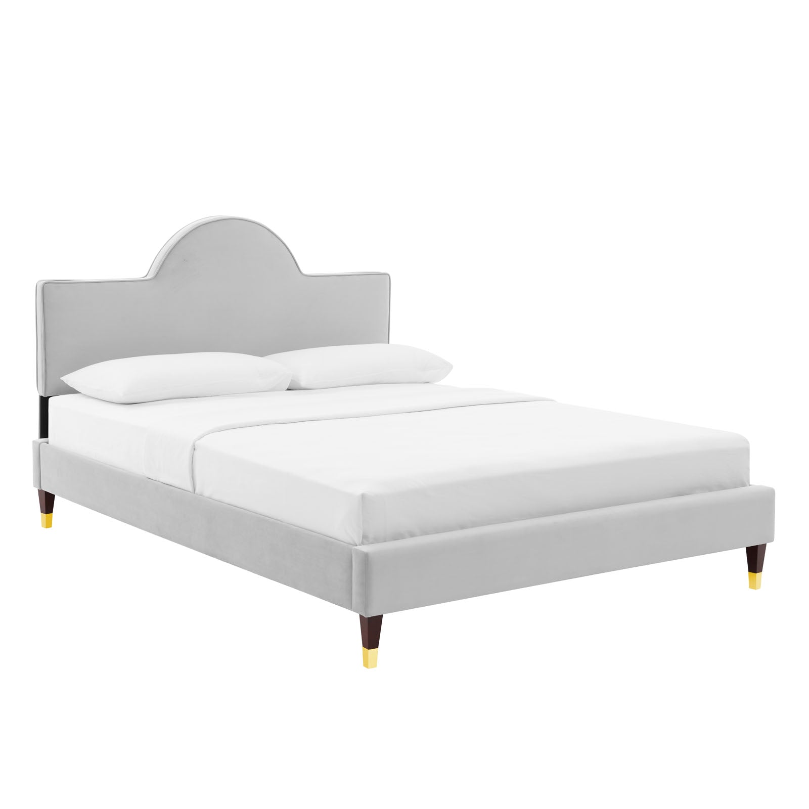 Aurora Performance Velvet King Bed By Modway - MOD-7032 | Beds | Modishstore - 19