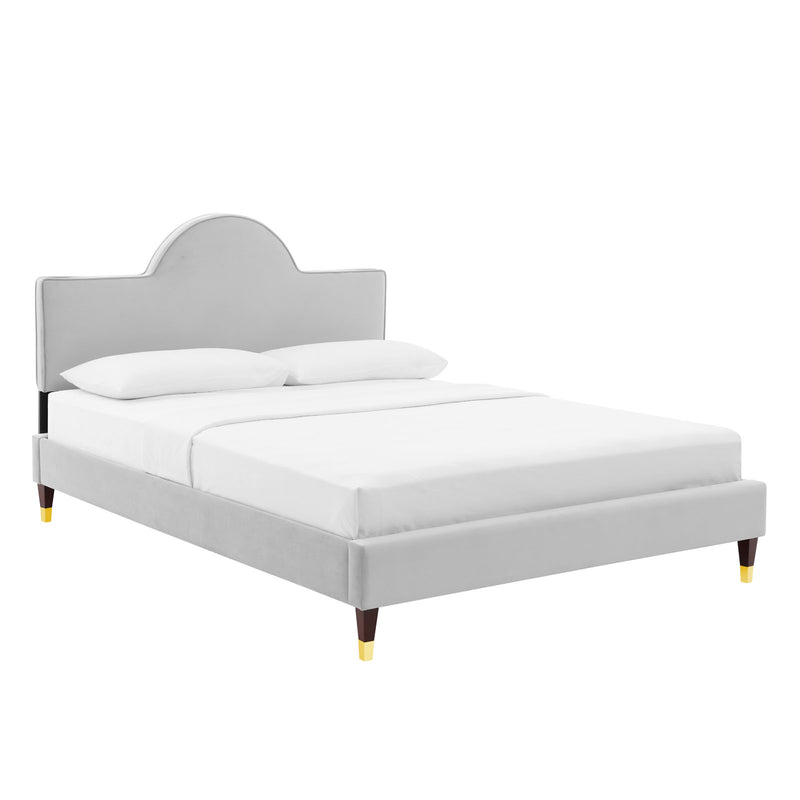 Aurora Performance Velvet King Bed By Modway - MOD-7032 | Beds | Modishstore - 19