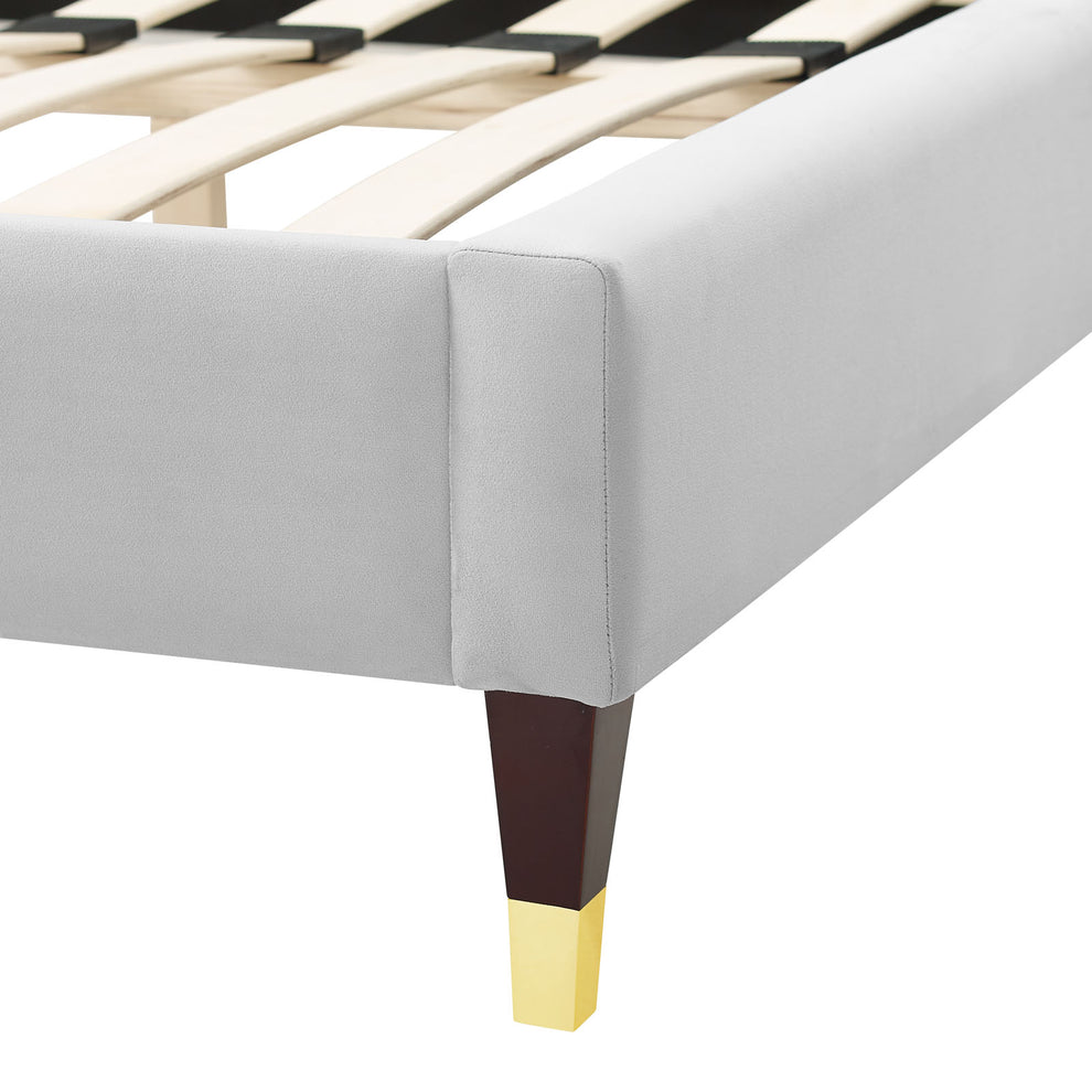 Aurora Performance Velvet King Bed By Modway - MOD-7032 | Beds | Modishstore - 24