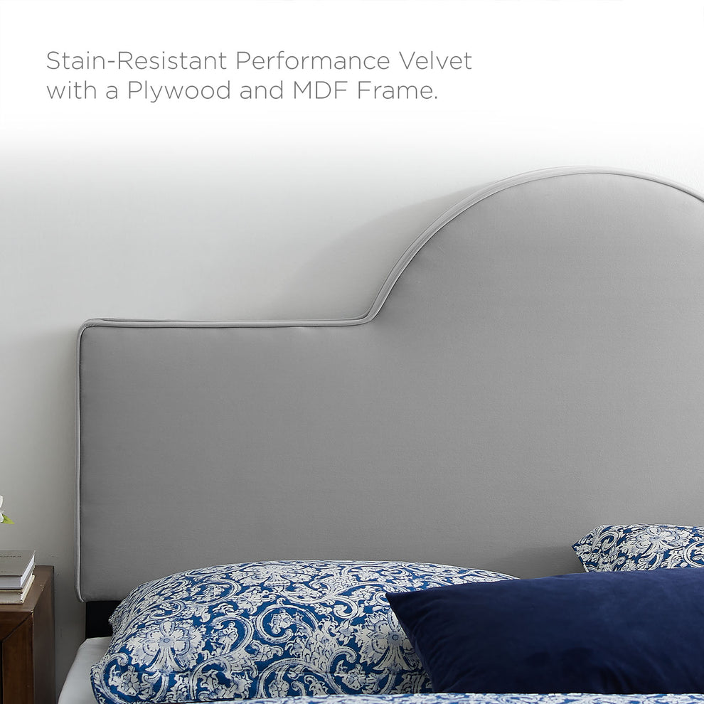 Aurora Performance Velvet King Bed By Modway - MOD-7032 | Beds | Modishstore - 26