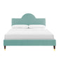 Aurora Performance Velvet King Bed By Modway - MOD-7032 | Beds | Modishstore - 32