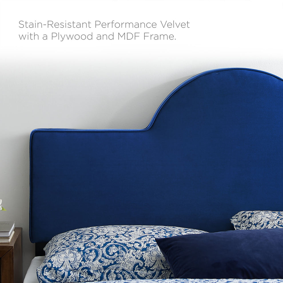 Aurora Performance Velvet King Bed By Modway - MOD-7032 | Beds | Modishstore - 44