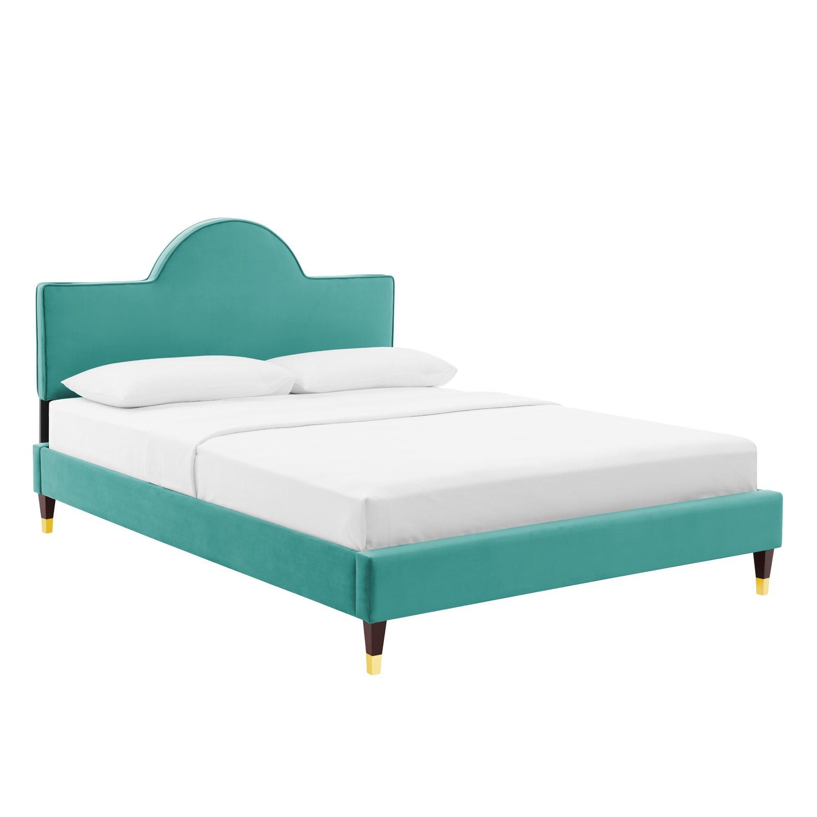 Aurora Performance Velvet King Bed By Modway - MOD-7032 | Beds | Modishstore - 55