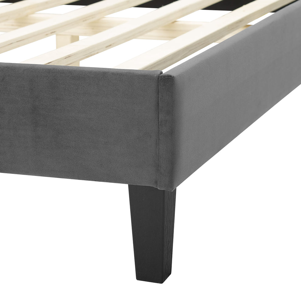 Soleil Performance Velvet King Bed By Modway - MOD-7035 | Beds | Modishstore - 6
