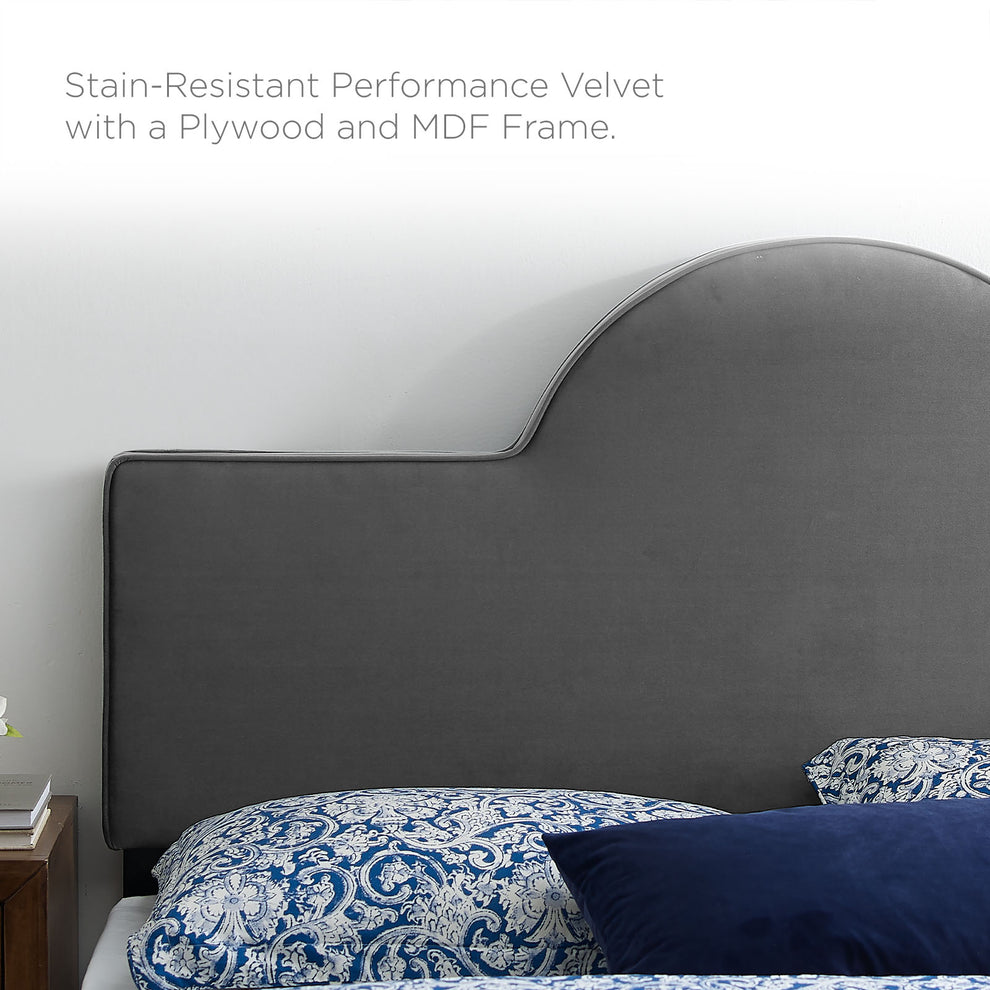 Soleil Performance Velvet King Bed By Modway - MOD-7035 | Beds | Modishstore - 8