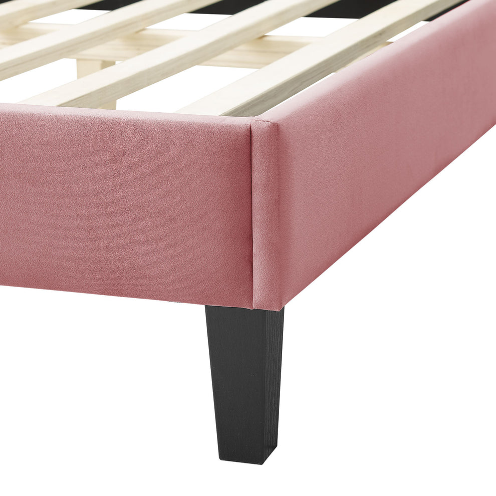 Soleil Performance Velvet King Bed By Modway - MOD-7035 | Beds | Modishstore - 15