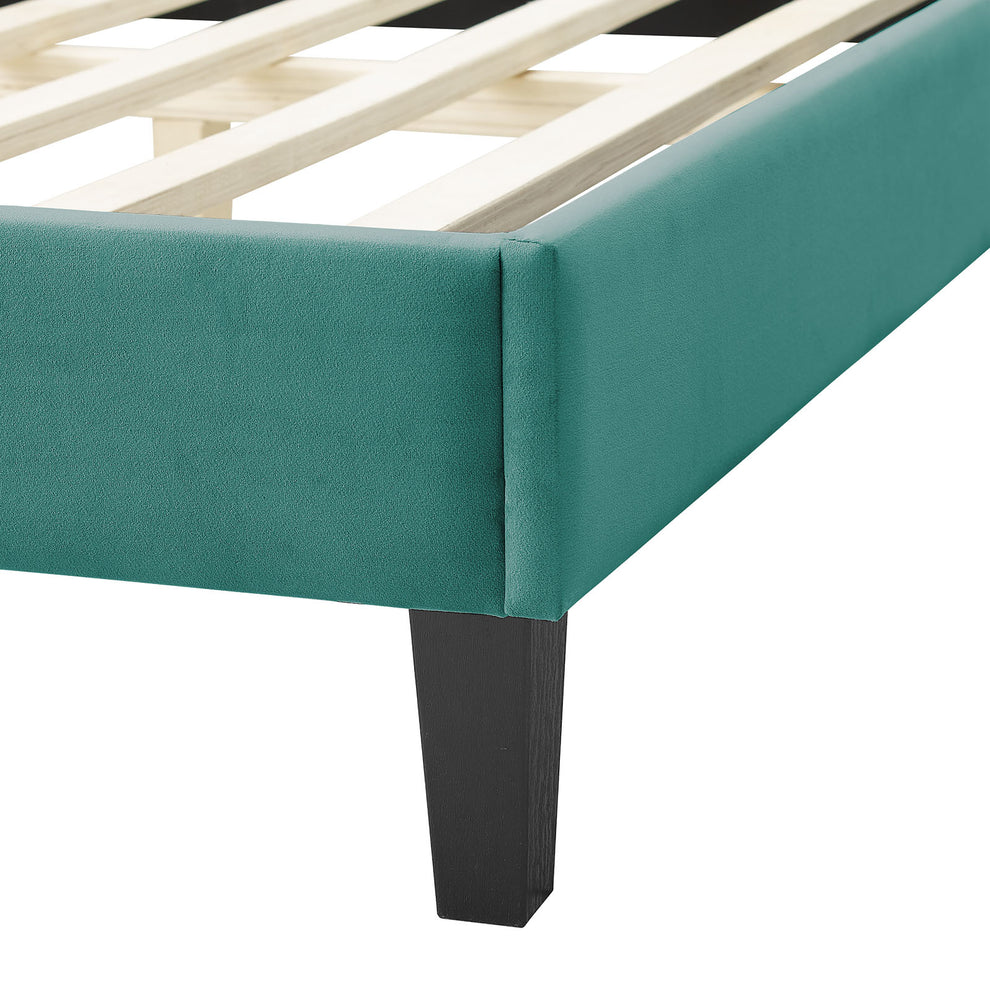Soleil Performance Velvet King Bed By Modway - MOD-7035 | Beds | Modishstore - 60