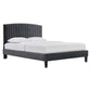 Alessi Performance Velvet Full Platform Bed By Modway - MOD-7037-CHA | Beds |  Modishstore