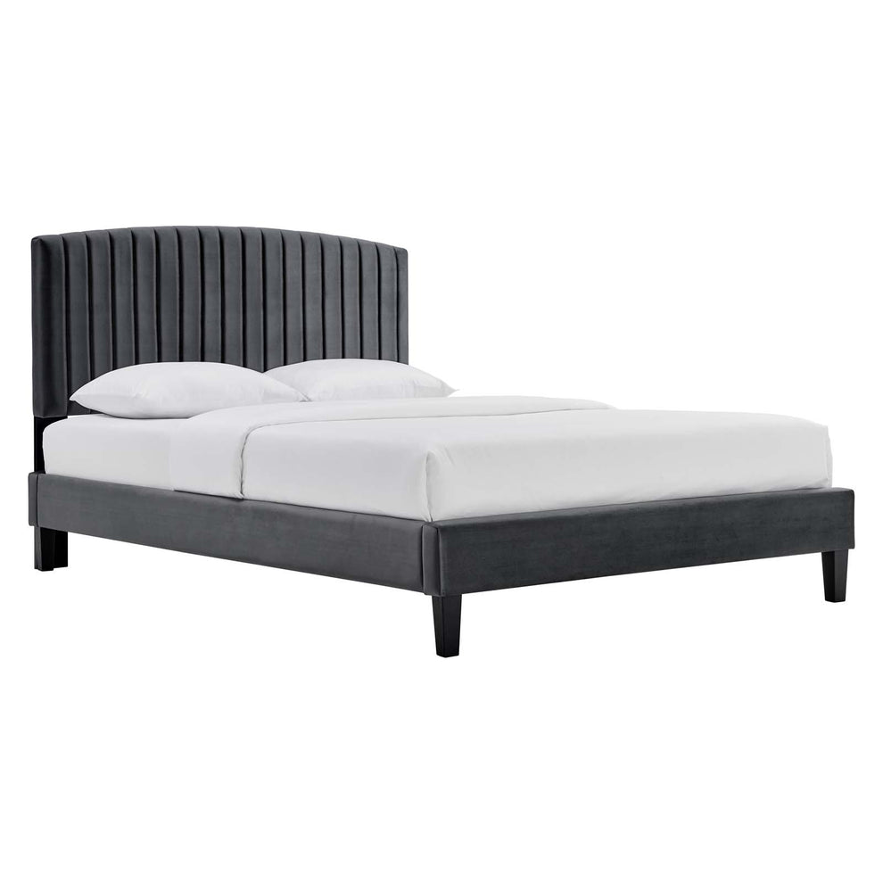 Alessi Performance Velvet Full Platform Bed By Modway - MOD-7037 | Beds | Modishstore - 1