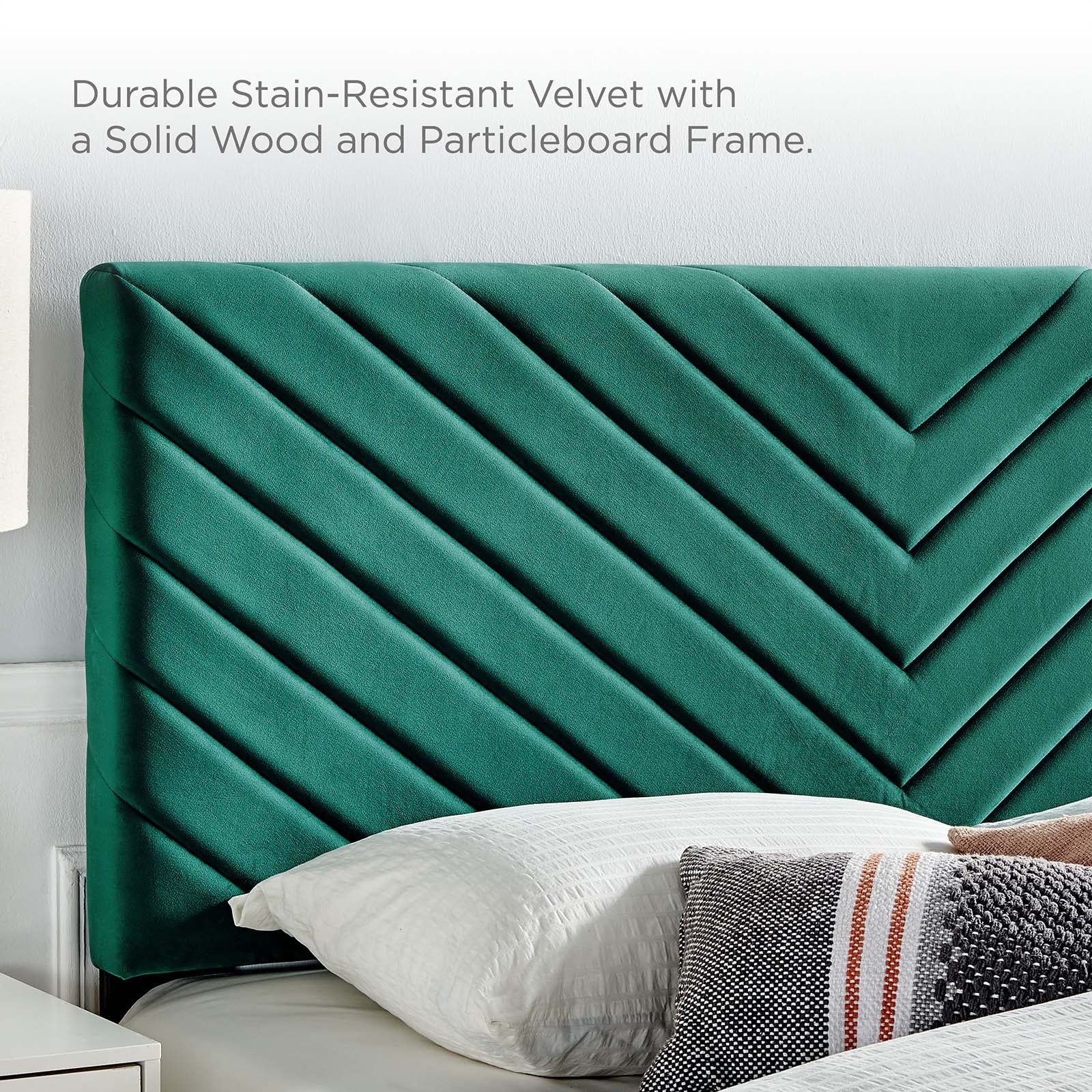 Roxanne Performance Velvet Full Platform Bed By Modway - MOD-7038-CHA | Beds |  Modishstore - 30