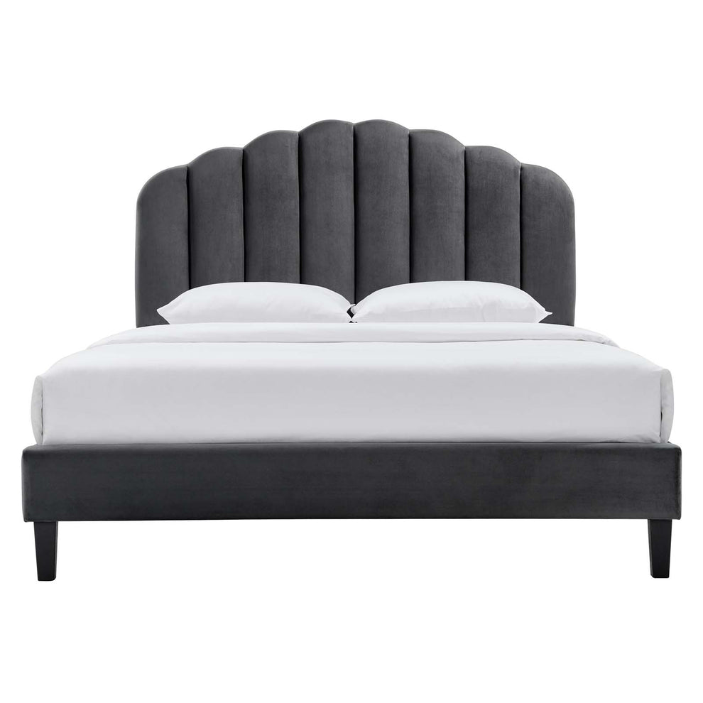 Daisy Performance Velvet Full Platform Bed By Modway - MOD-7039 | Beds | Modishstore - 4