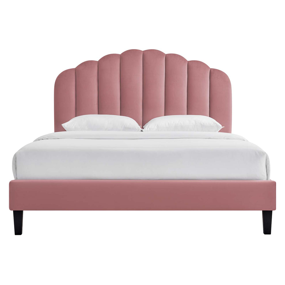 Daisy Performance Velvet Full Platform Bed By Modway - MOD-7039 | Beds | Modishstore - 14