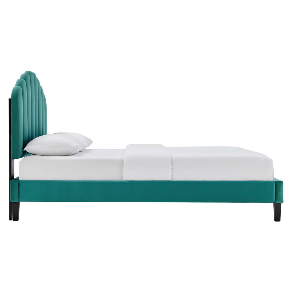 Daisy Performance Velvet Full Platform Bed By Modway - MOD-7039 | Beds | Modishstore - 54
