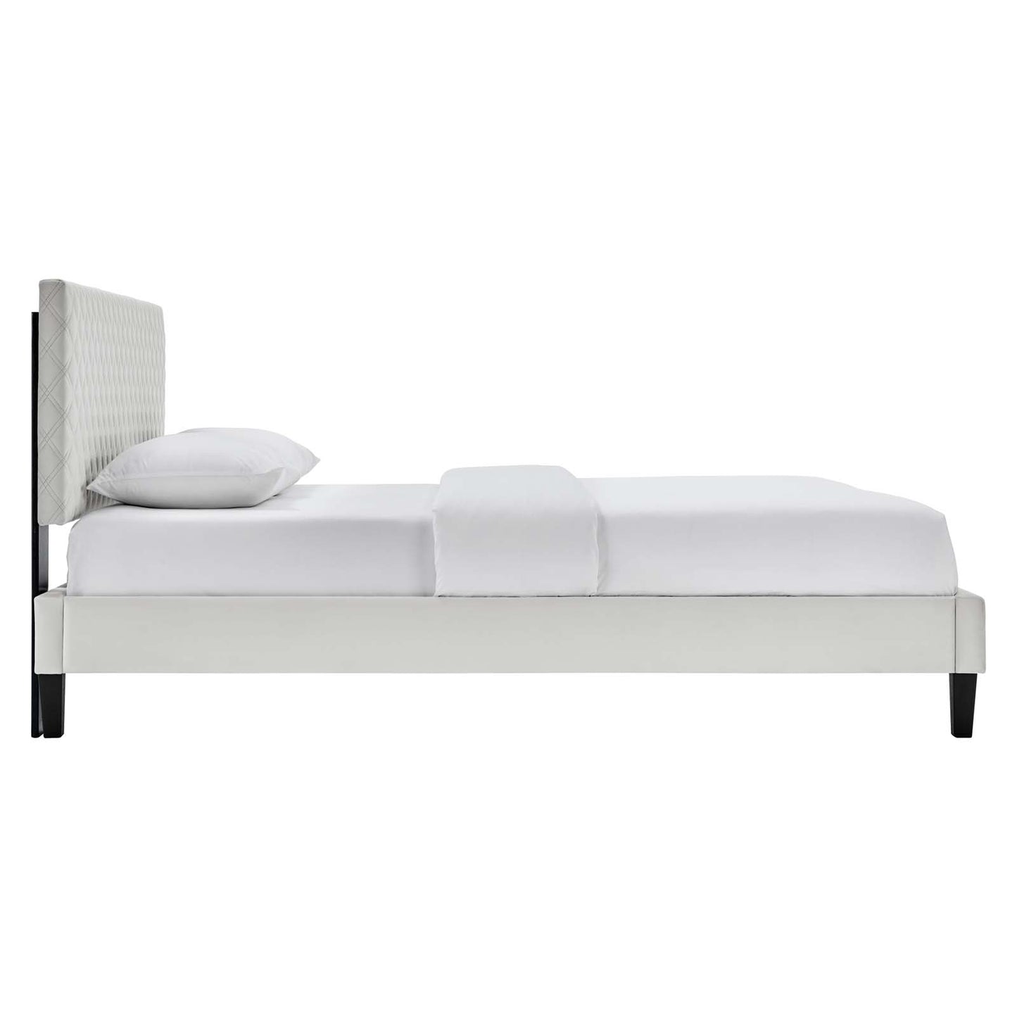Garcelle Performance Velvet Full Platform Bed By Modway - MOD-7040 | Beds | Modishstore - 19