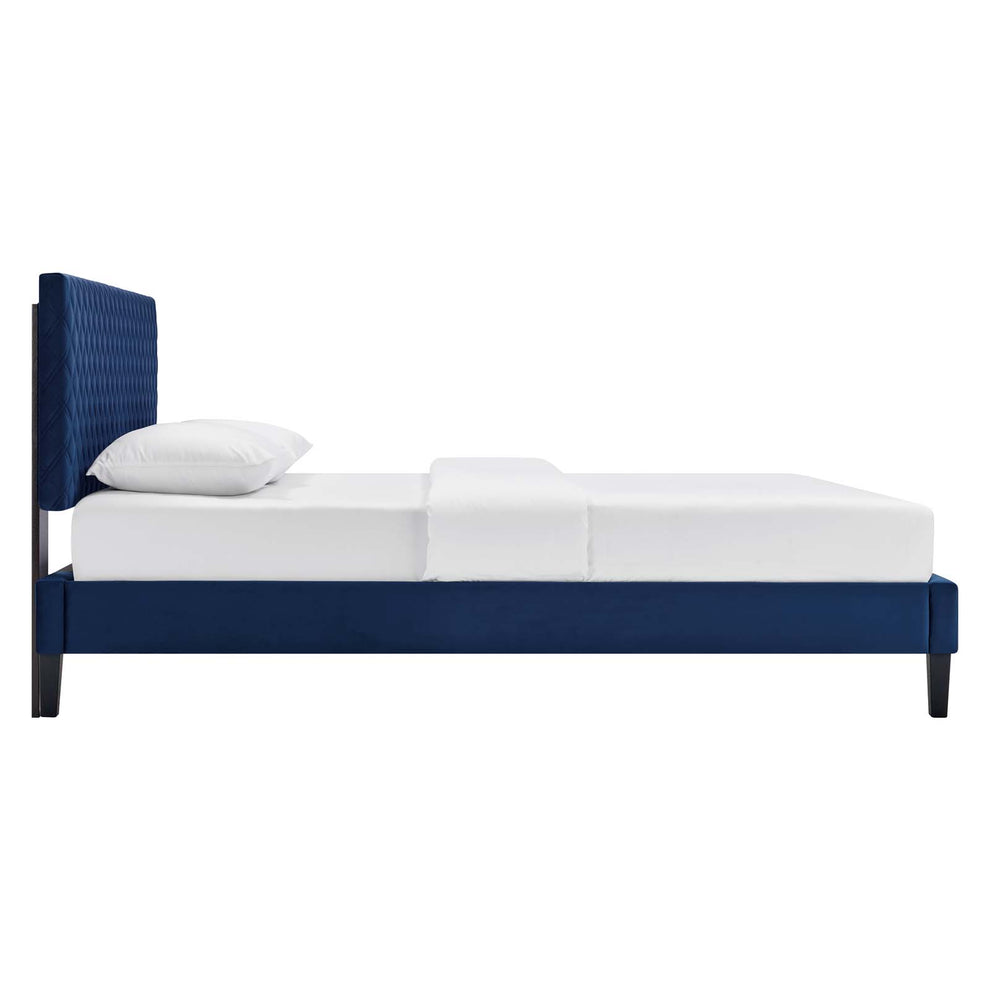 Garcelle Performance Velvet Full Platform Bed By Modway - MOD-7040 | Beds | Modishstore - 36
