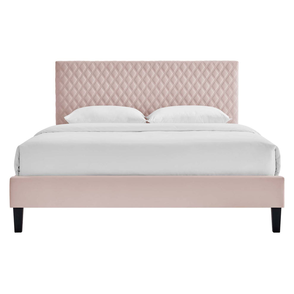 Garcelle Performance Velvet Full Platform Bed By Modway - MOD-7040 | Beds | Modishstore - 46