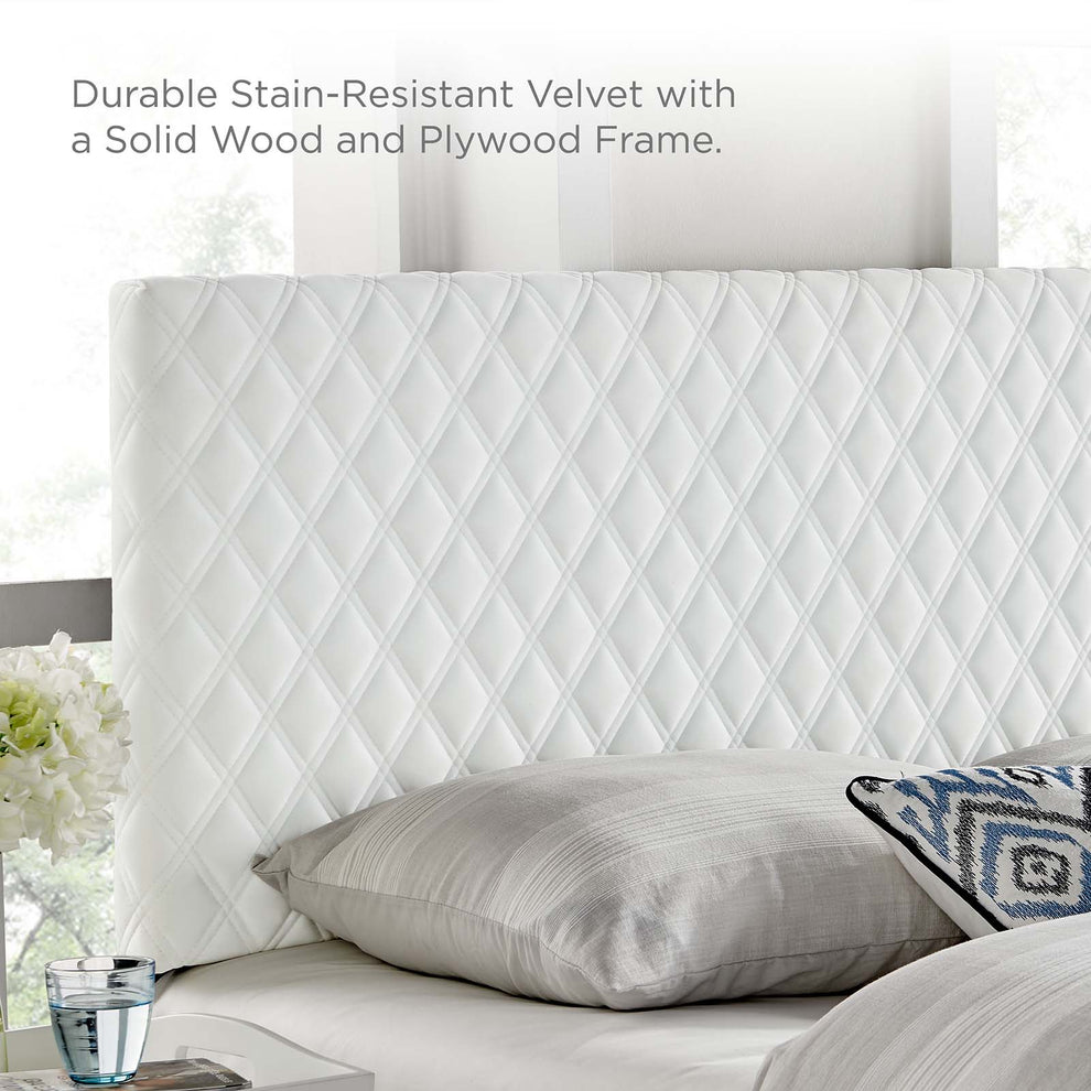Garcelle Performance Velvet Full Platform Bed By Modway - MOD-7040 | Beds | Modishstore - 65
