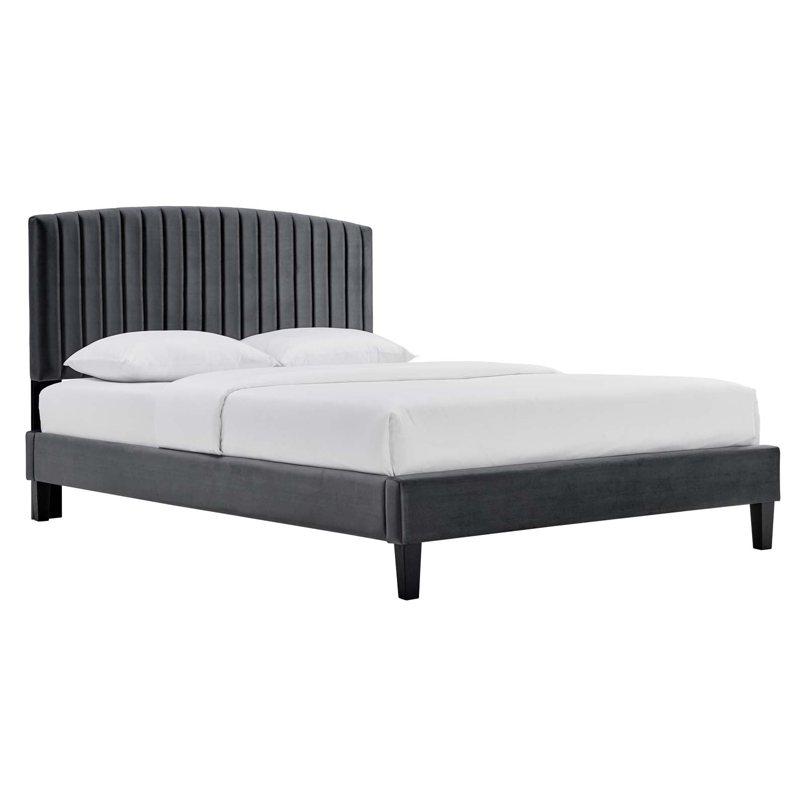 Alessi Performance Velvet Twin Platform Bed By Modway - MOD-7041 | Beds | Modishstore - 1
