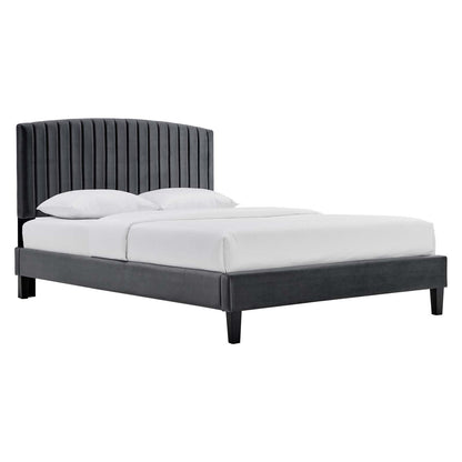Alessi Performance Velvet Twin Platform Bed By Modway - MOD-7041 | Beds | Modishstore - 1