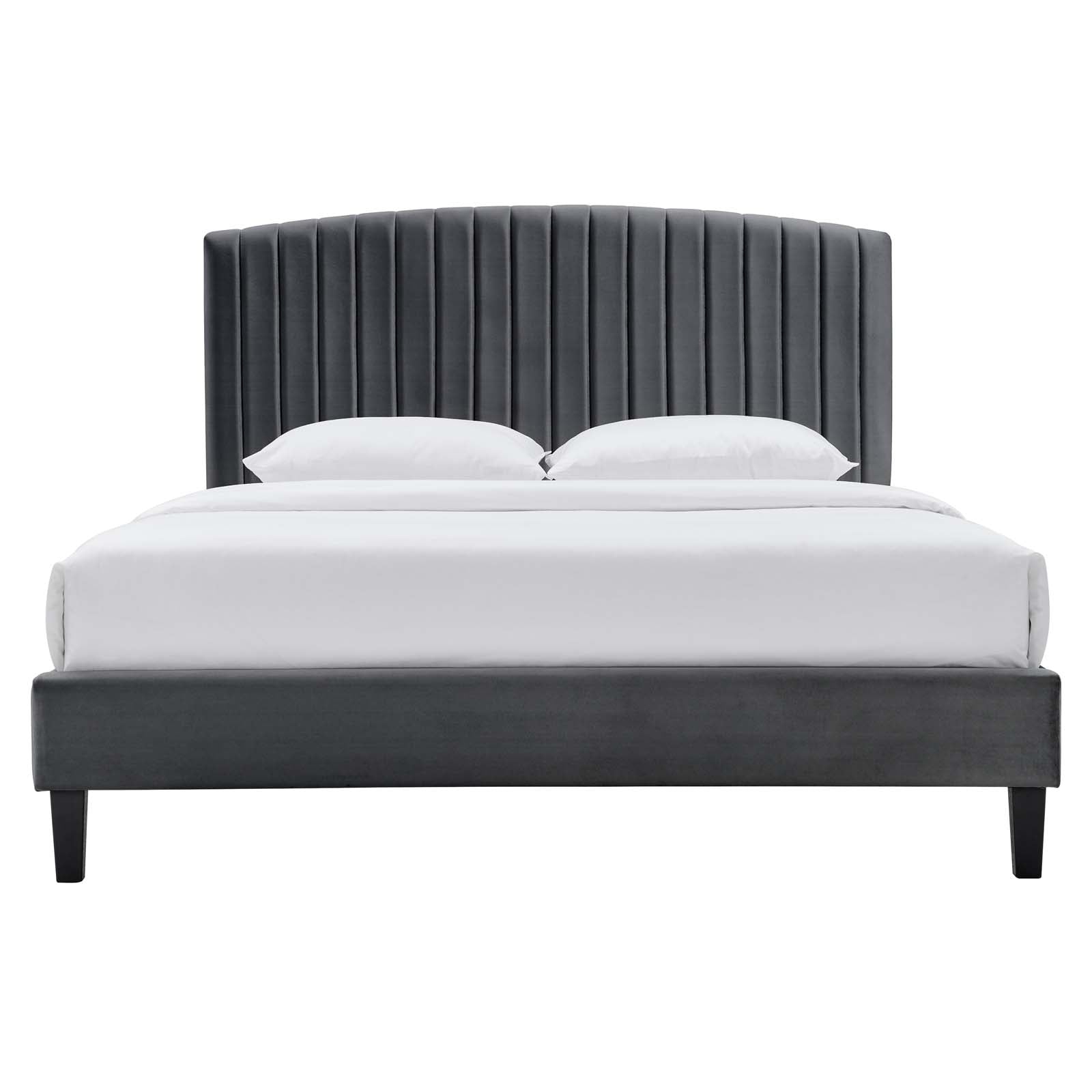 Alessi Performance Velvet Twin Platform Bed By Modway - MOD-7041 | Beds | Modishstore - 3