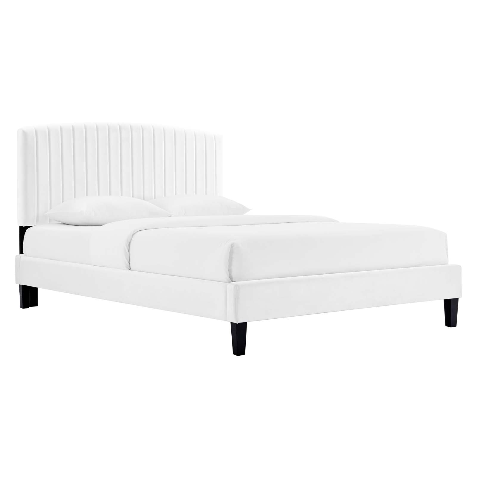 Alessi Performance Velvet Twin Platform Bed By Modway - MOD-7041 | Beds | Modishstore - 33