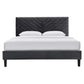 Roxanne Performance Velvet Twin Platform Bed By Modway - MOD-7042 | Beds | Modishstore - 3