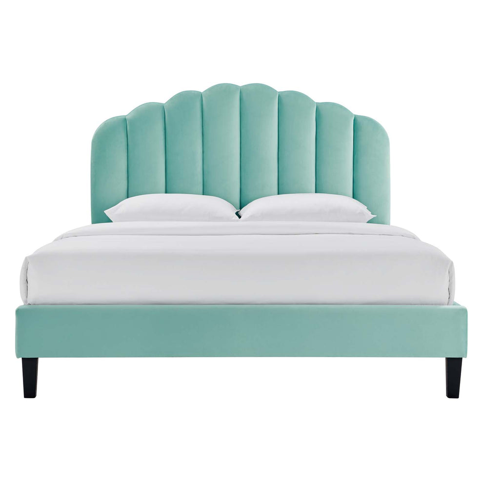 Daisy Performance Velvet Twin Platform Bed By Modway - MOD-7043 | Beds | Modishstore - 30