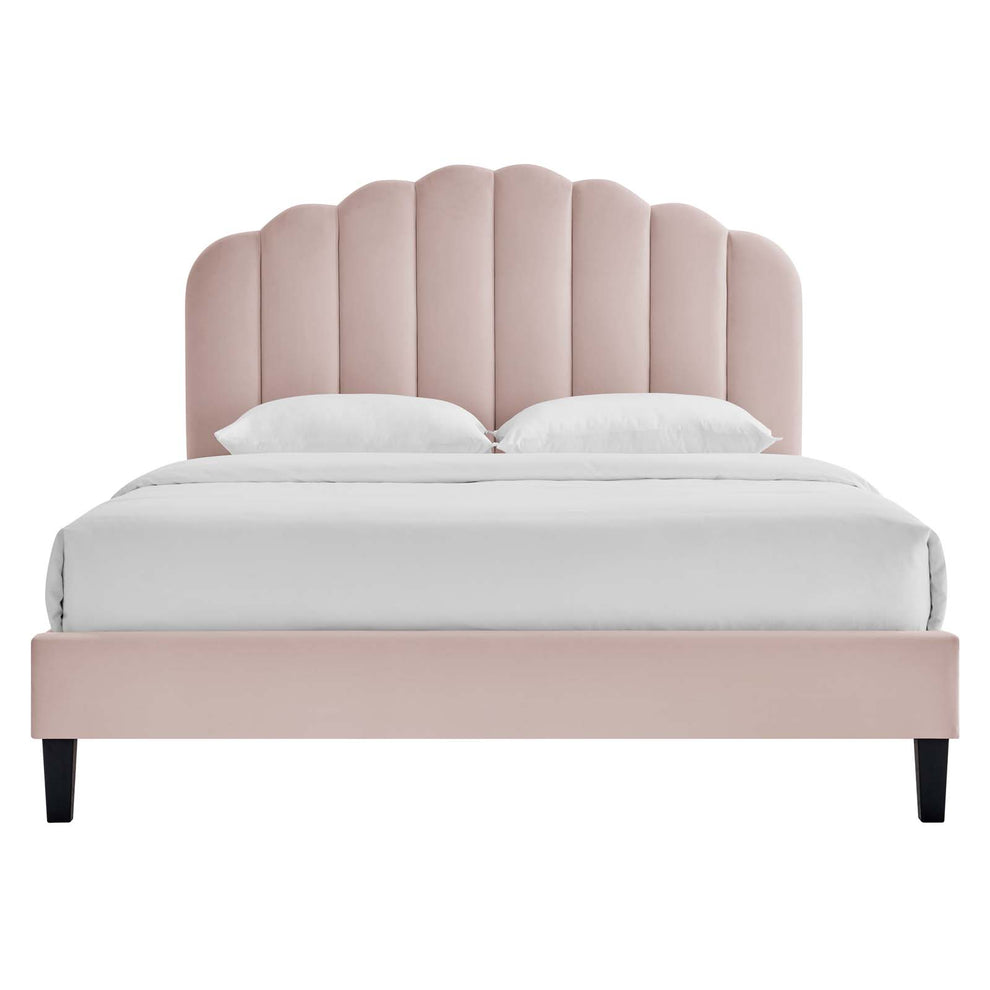 Daisy Performance Velvet Twin Platform Bed By Modway - MOD-7043 | Beds | Modishstore - 47