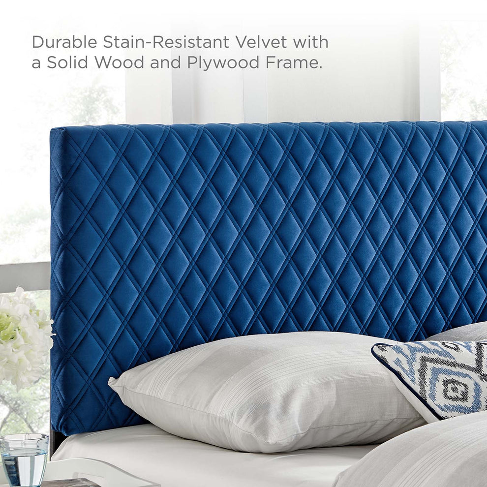 Garcelle Performance Velvet Twin Platform Bed By Modway - MOD-7044 | Beds | Modishstore - 39