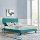 Garcelle Performance Velvet Twin Platform Bed By Modway - MOD-7044 | Beds | Modishstore - 53