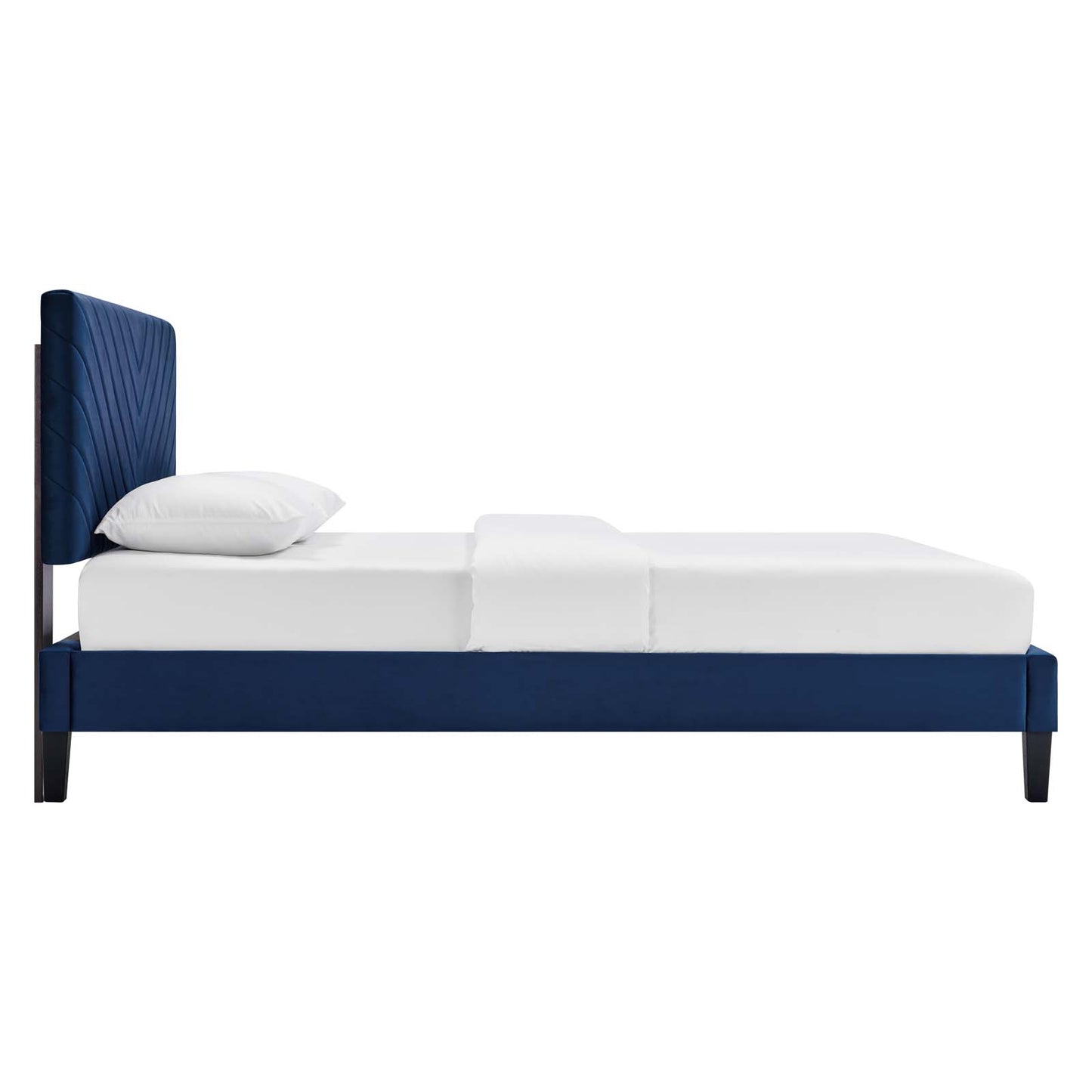 Roxanne Performance Velvet King Platform Bed By Modway - MOD-7046 | Beds | Modishstore - 19