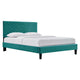 Roxanne Performance Velvet King Platform Bed By Modway - MOD-7046 | Beds | Modishstore - 26