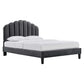 Daisy Performance Velvet King Platform Bed By Modway - MOD-7047 | Beds | Modishstore - 2