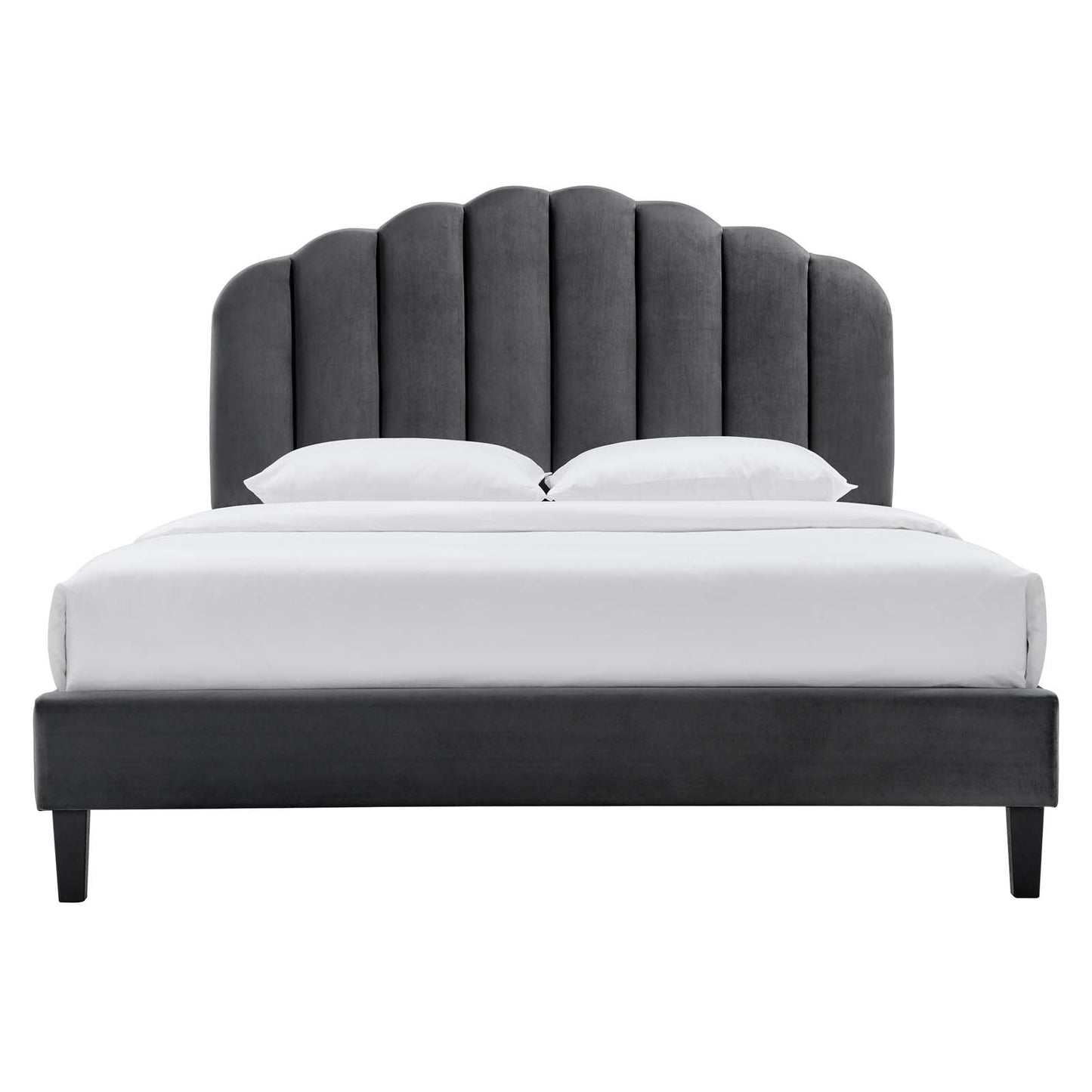 Daisy Performance Velvet King Platform Bed By Modway - MOD-7047 | Beds | Modishstore - 4
