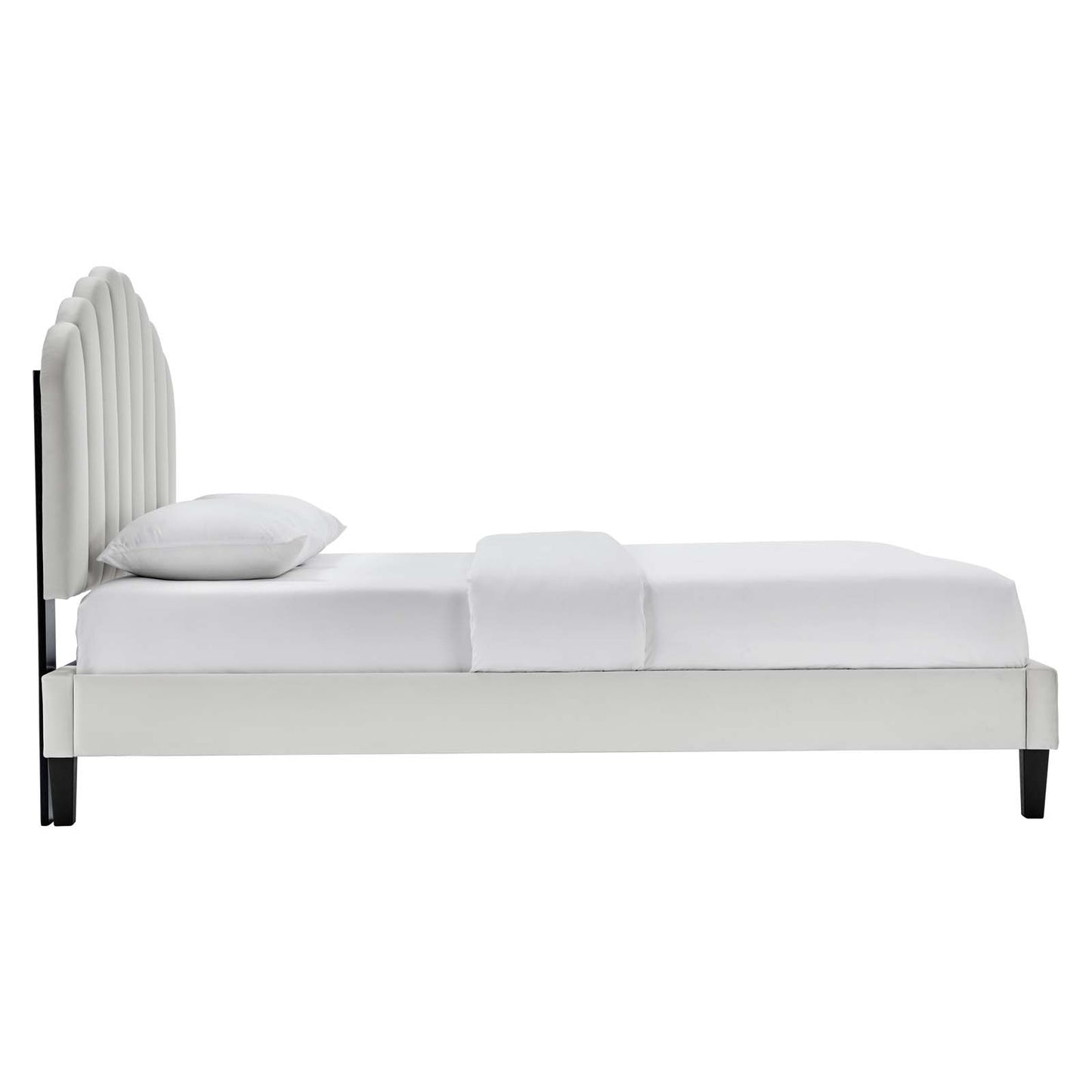 Daisy Performance Velvet King Platform Bed By Modway - MOD-7047 | Beds | Modishstore - 21