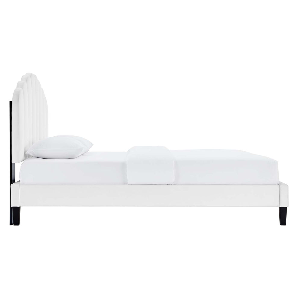 Daisy Performance Velvet King Platform Bed By Modway - MOD-7047 | Beds | Modishstore - 62