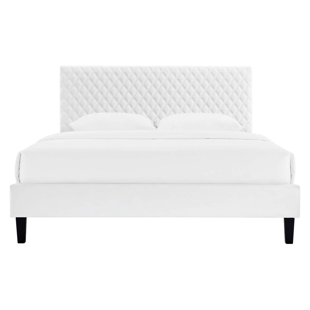 Garcelle Performance Velvet King Platform Bed By Modway - MOD-7048 | Beds | Modishstore - 63