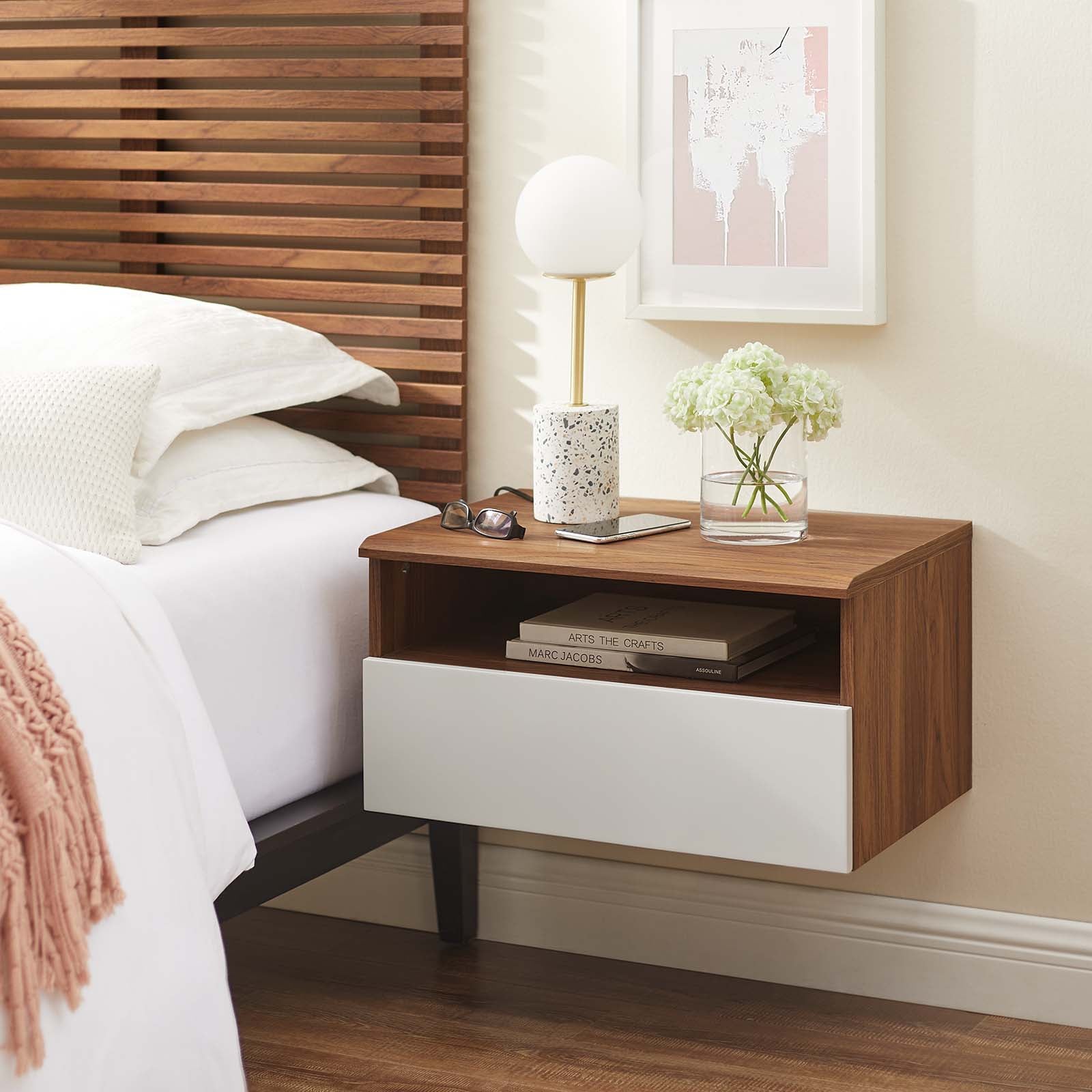 Envision Wall Mount Nightstand By Modway - MOD-7057 | Nightstands | Modishstore - 1