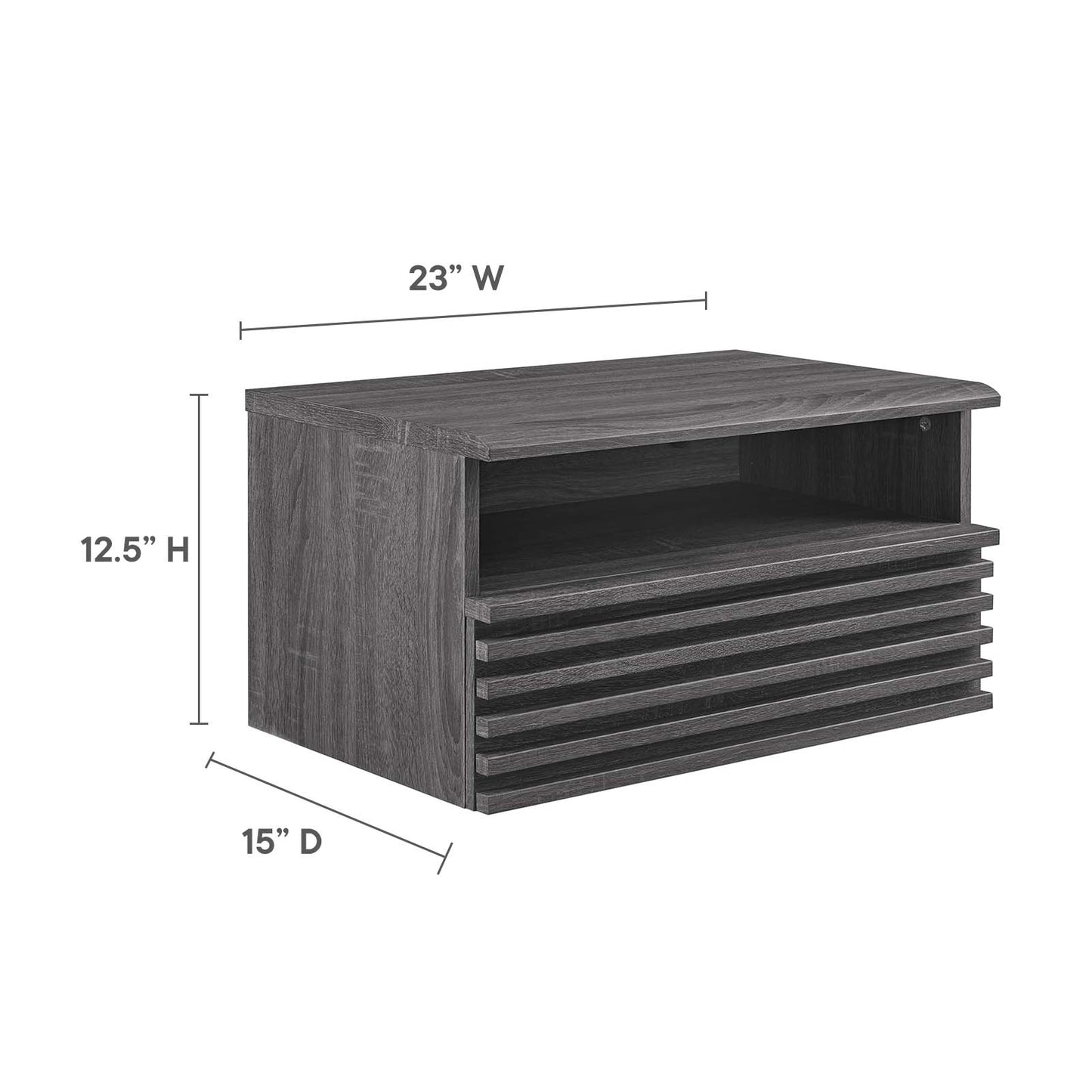 Render Wall-Mount Nightstand By Modway - MOD-7058 | Nightstands | Modishstore - 7