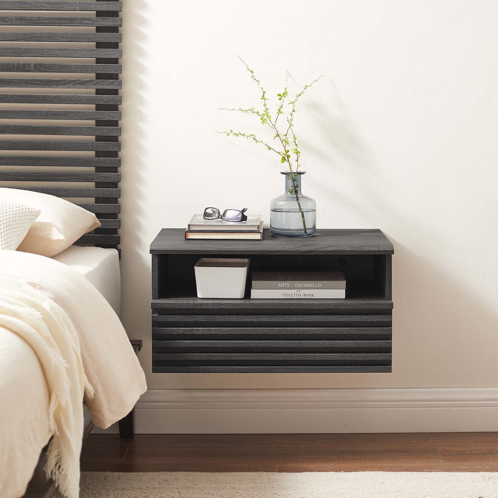 Render Wall-Mount Nightstand By Modway - MOD-7058 | Nightstands | Modishstore - 1