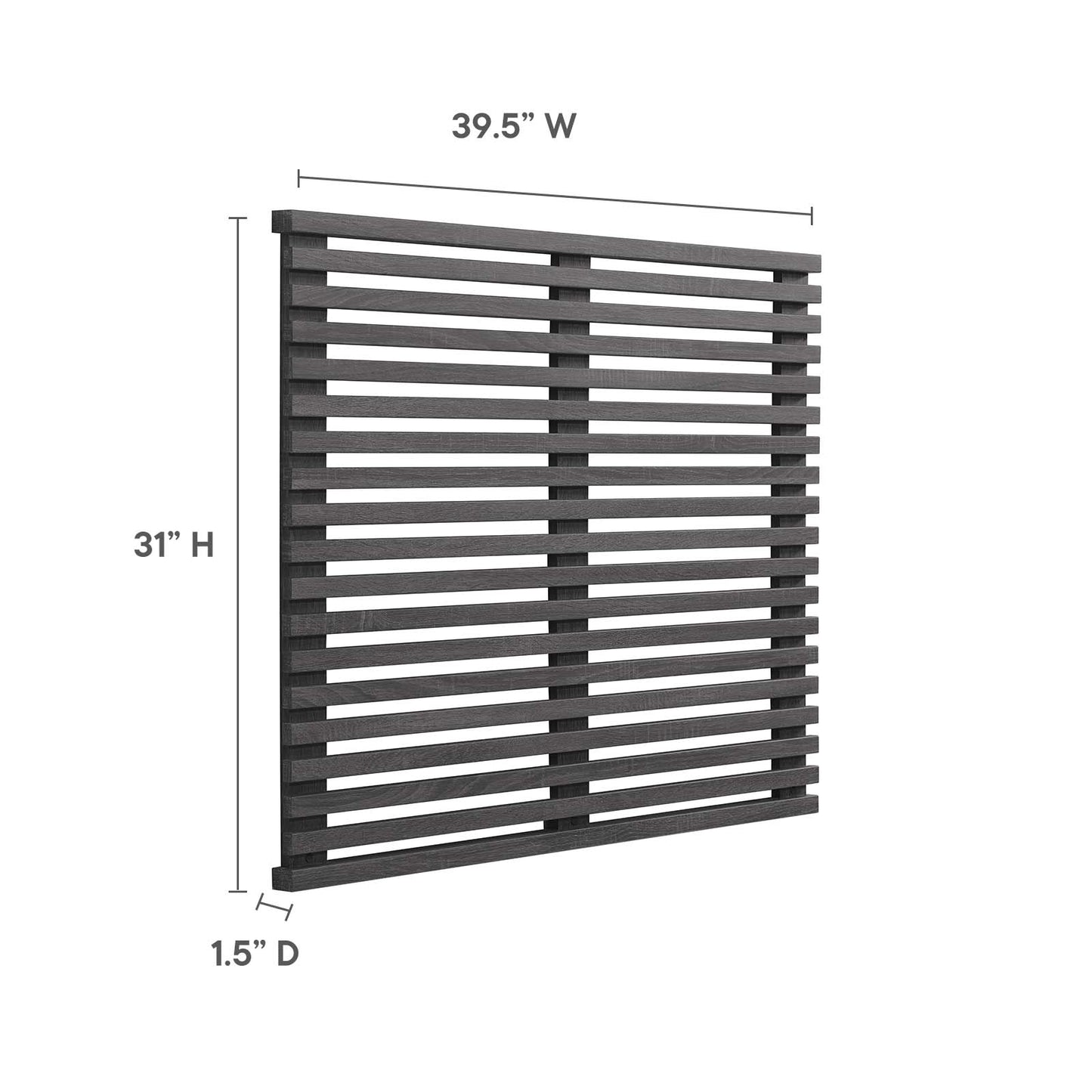 Render Wall Mount Twin Headboard By Modway - MOD-7061 | Headboards | Modishstore - 6