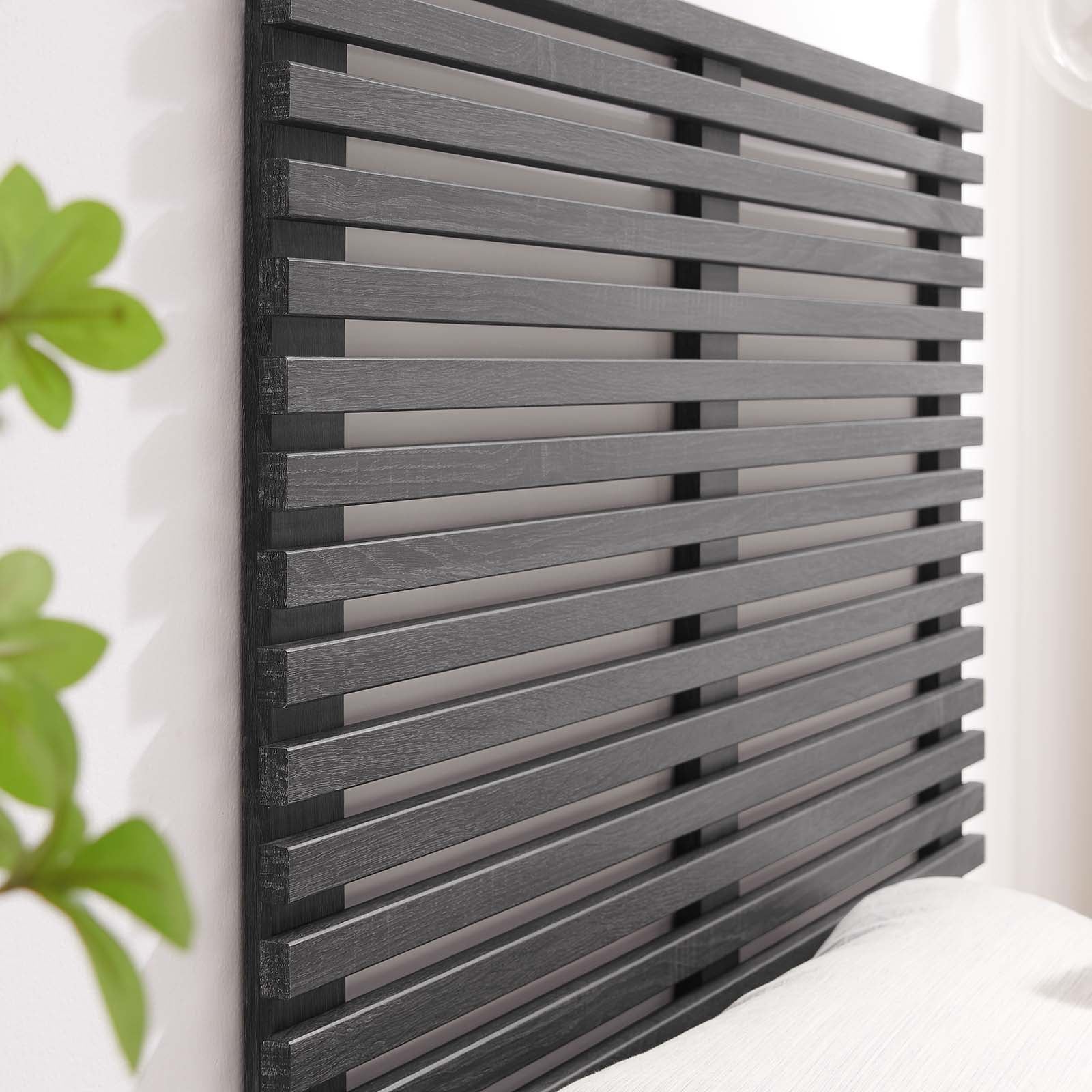 Modway Render Wall Mount Twin Wood Headboard Walnut â MOD-7061