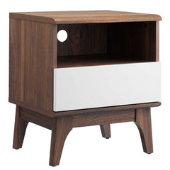 Modway Envision Walnut Nightstand with Storage Modern – MOD-7068