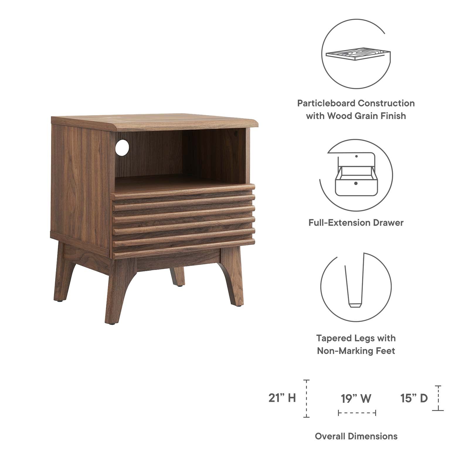Render Nightstand By Modway - MOD-7070 | Nightstands | Modishstore - 19