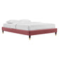 Colette King Performance Velvet Platform Bed By Modway - MOD-7074 | Beds | Modishstore - 30