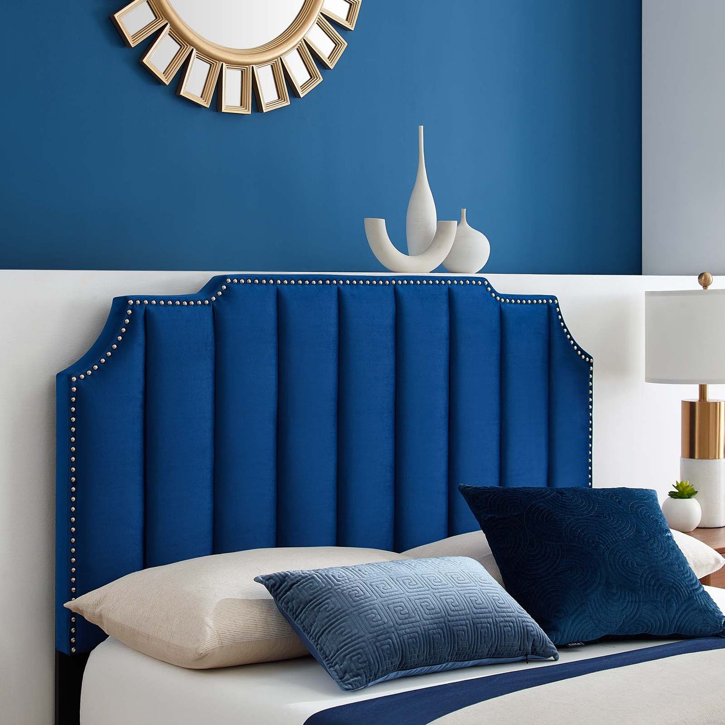 Colette King Performance Velvet Platform Bed By Modway - MOD-7074 | Beds | Modishstore - 72