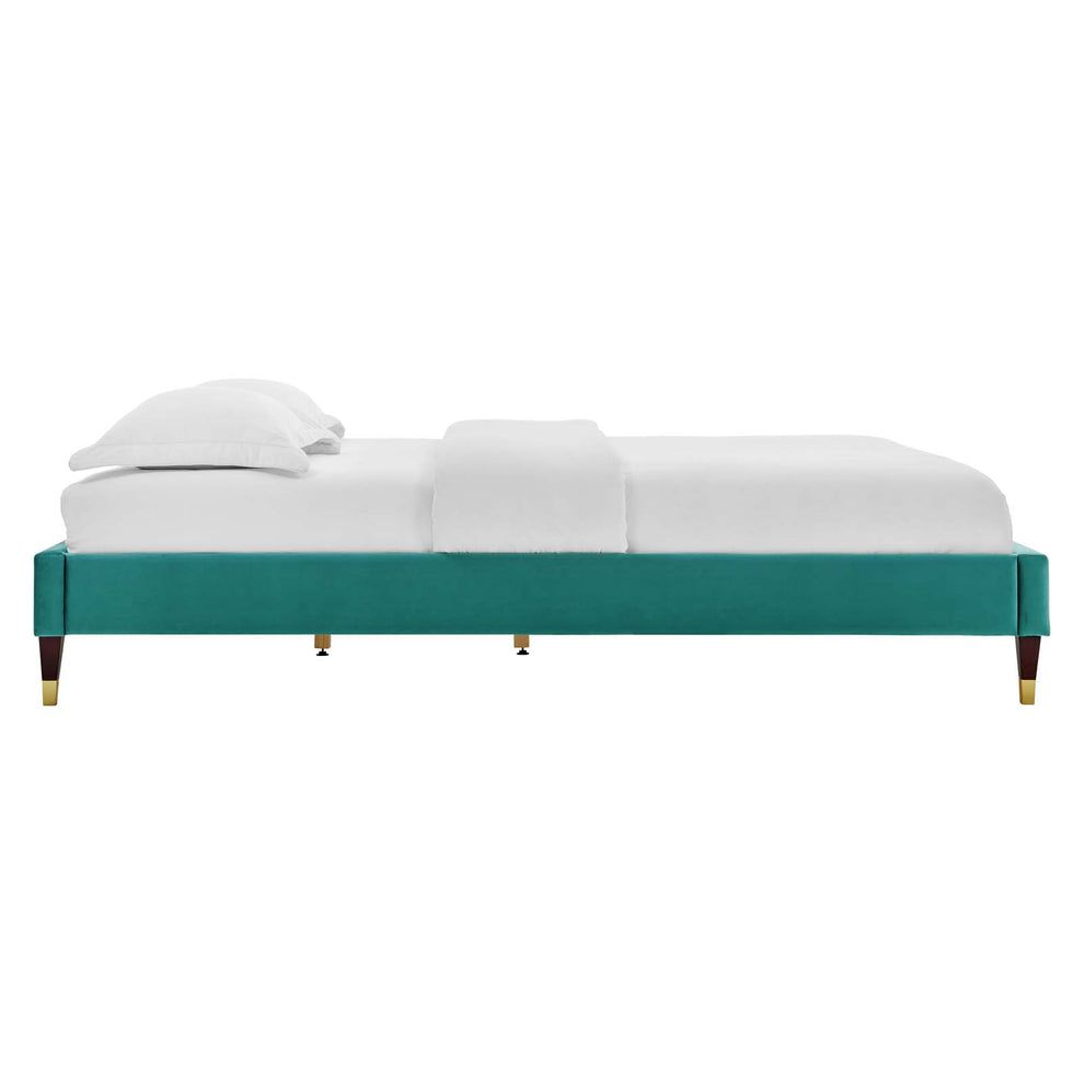 Colette King Performance Velvet Platform Bed By Modway - MOD-7074 | Beds | Modishstore - 112