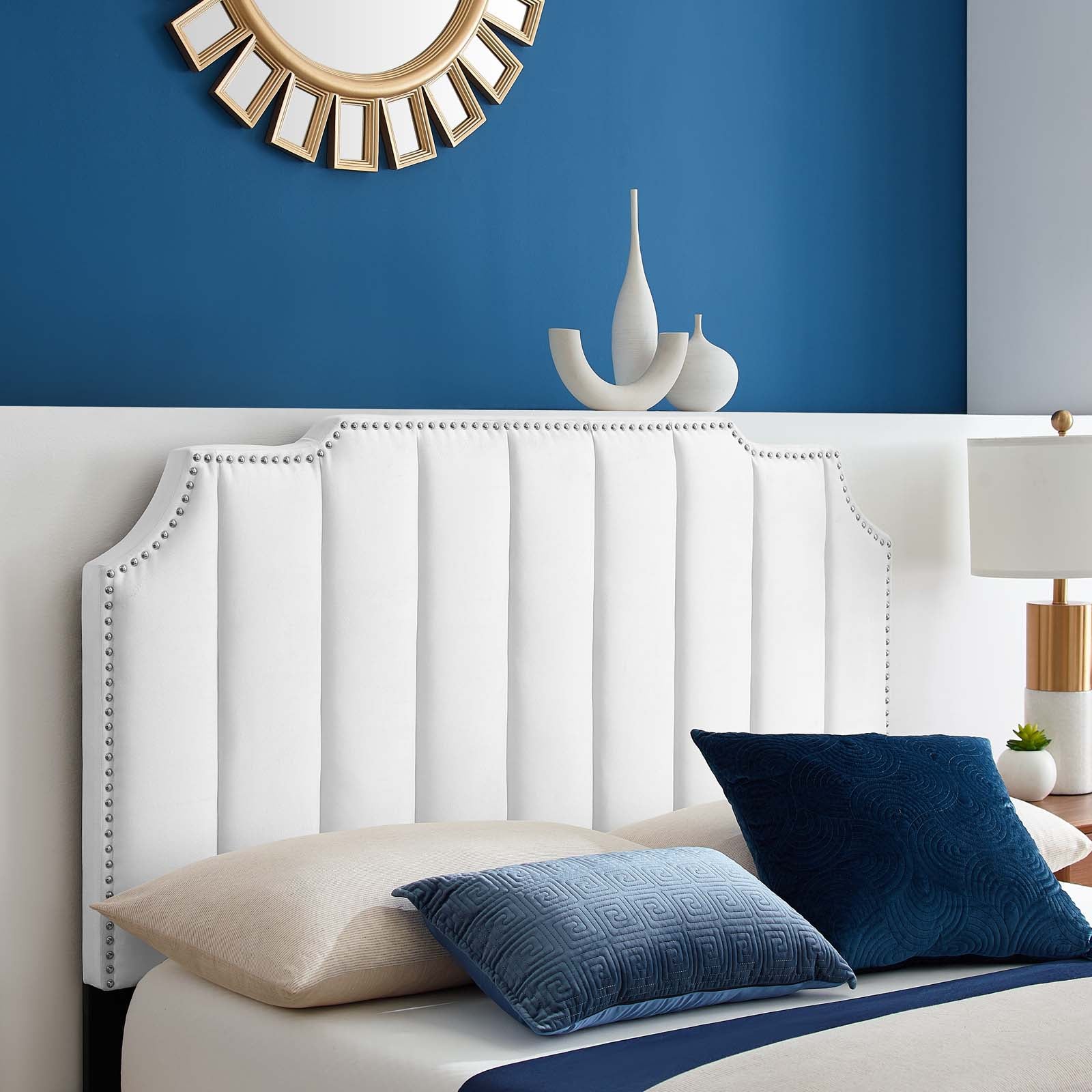 Colette King Performance Velvet Platform Bed By Modway - MOD-7074 | Beds | Modishstore - 120