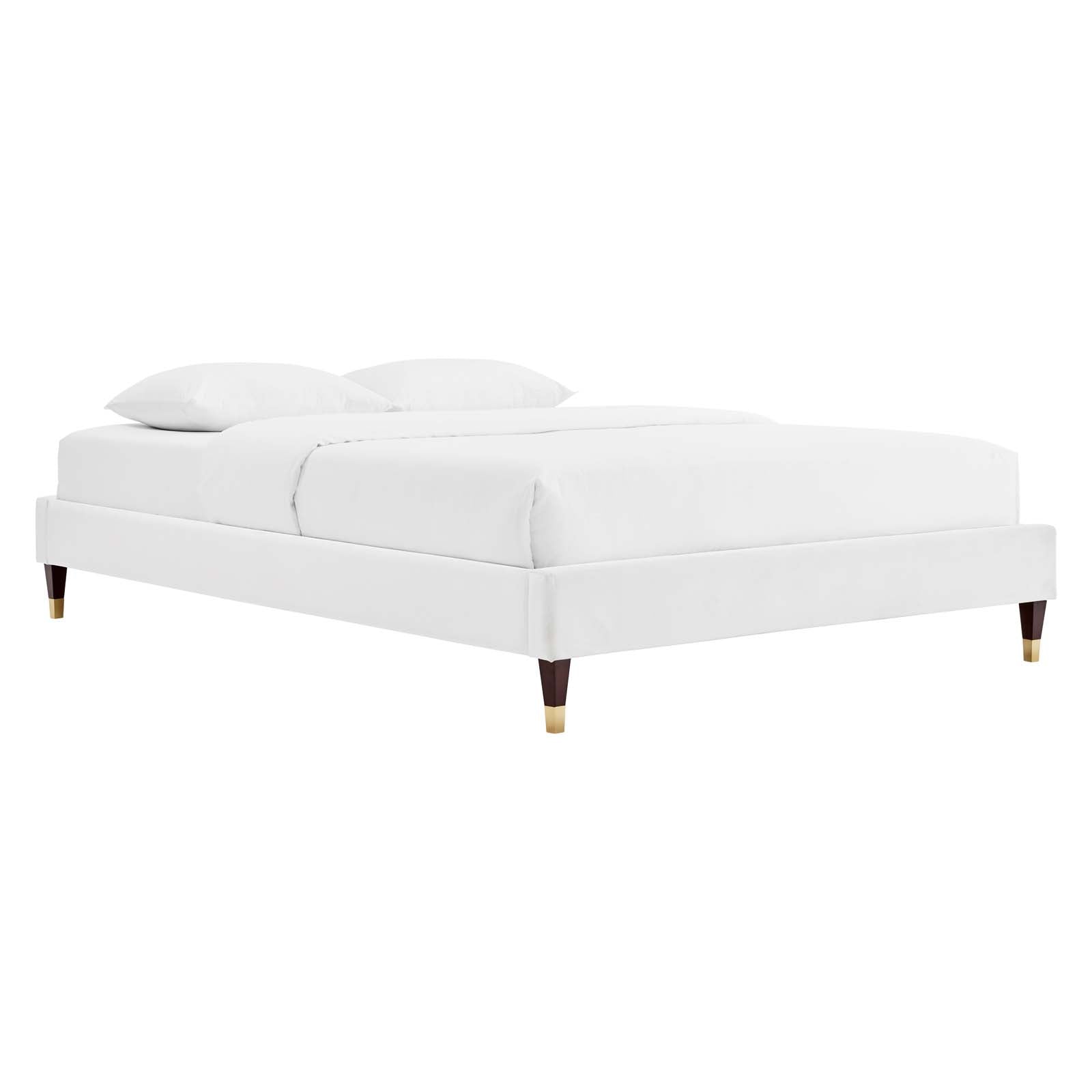 Colette King Performance Velvet Platform Bed By Modway - MOD-7074 | Beds | Modishstore - 126