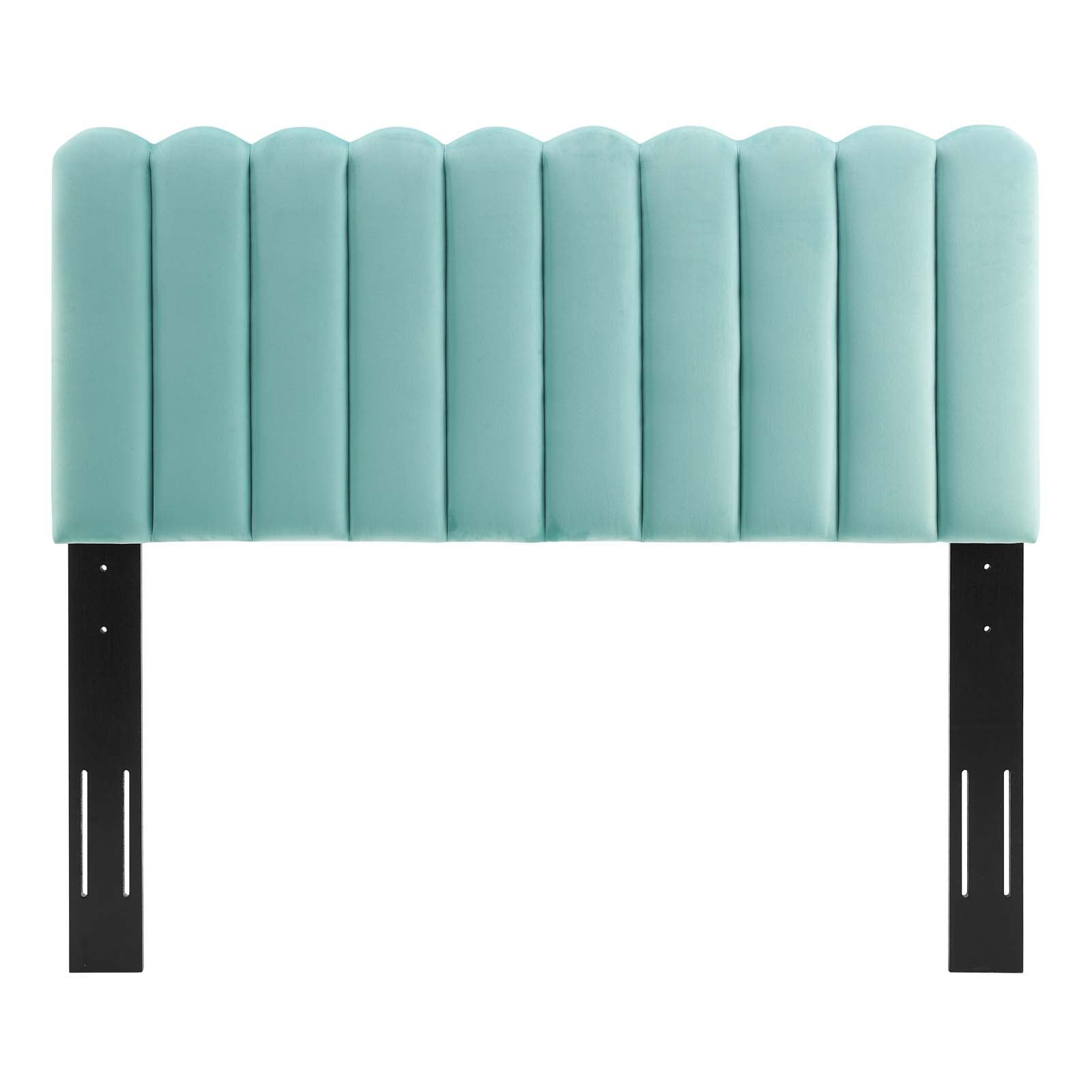 Reagan King Performance Velvet Platform Bed By Modway - MOD-7076 | Beds | Modishstore - 51